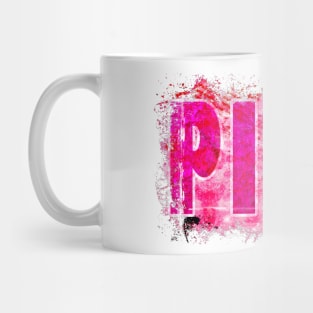 Pink Abstract Mug